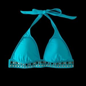 VENUS Embellished Halter Bikini Top, size 32D/34C/36B